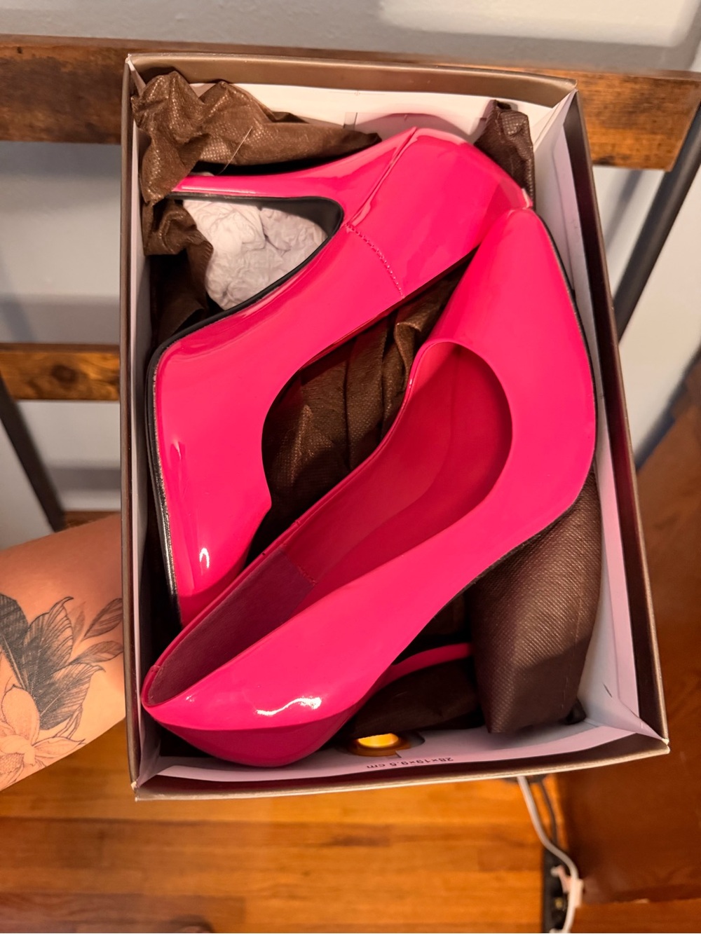 Pleaser Hot Pink Patent High Heel Pumps